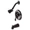 Kingston Brass Tub and Shower Faucet, 3, Wall Mount, Oil Rubbed Bronze KB8635DFL - alternate 1
